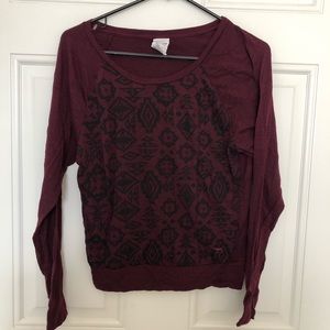 VS Pink Maroon Top Size XS